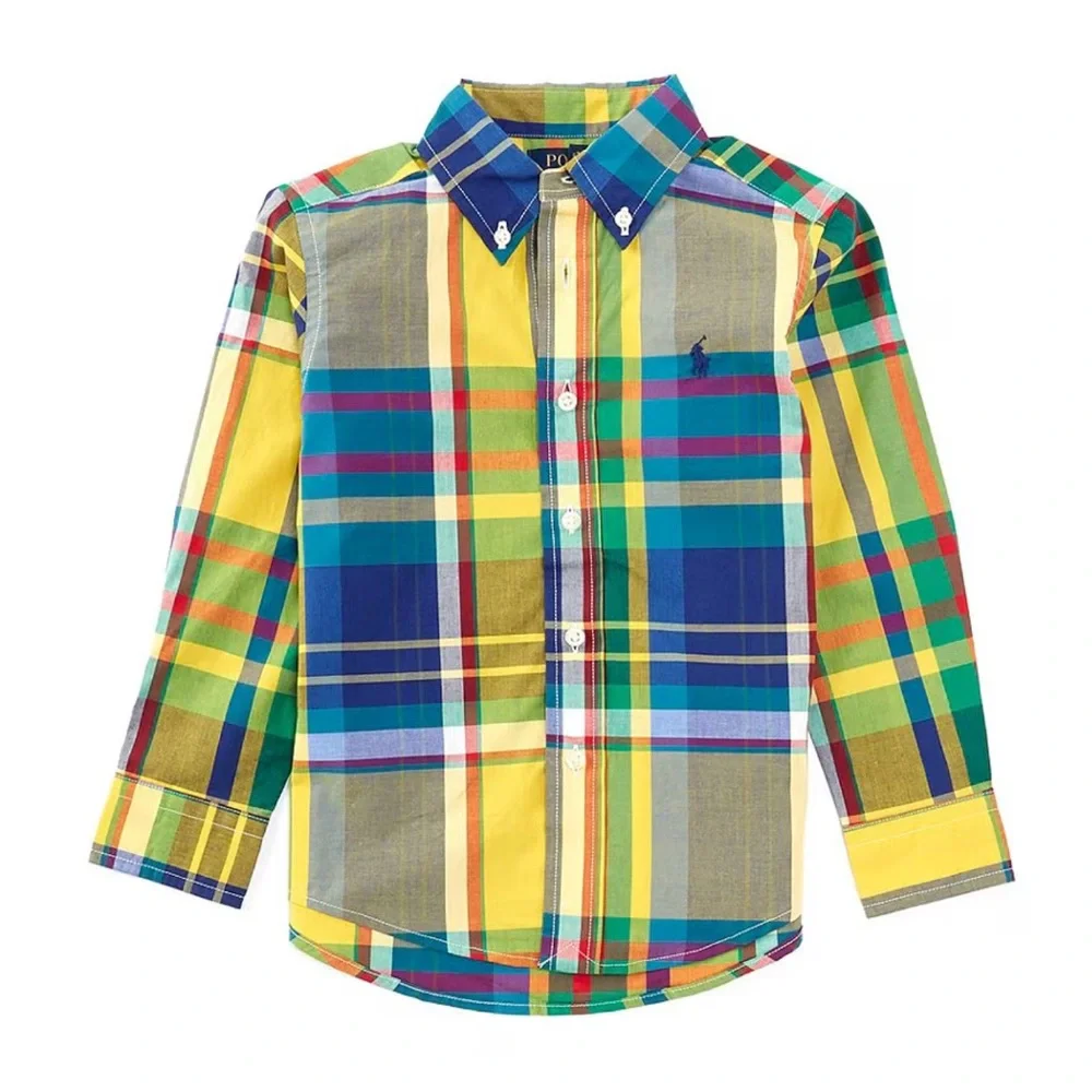 Ralph Lauren Multicolor Plaid Kids Shirt